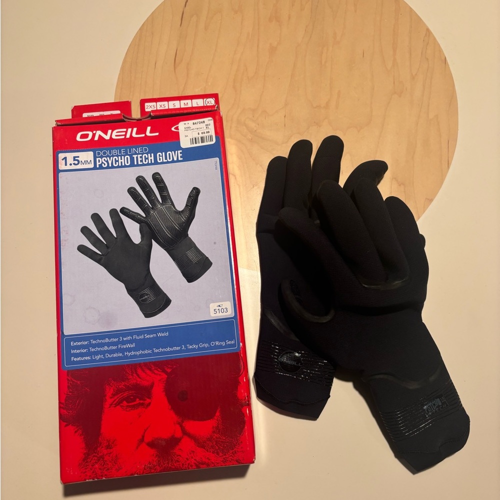 O’Neill 1.5 MM Double Lined Pyscho Tech Surf Glove Size XL